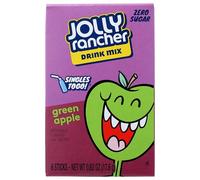 JOLLY RANCHER GREEN APPLE FLAVOUR SUGAR FREE SINGLES TO GO DRINK MIX 6 STIX PACK 17.6g