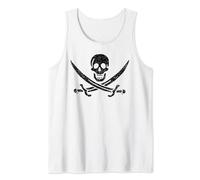 JOLLY ROGER PIRATE FLAG CALICO JACK HALLOWEEN COSTUME Tank Top