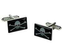 Jolly Roger Pirate Flag Cufflinks In Deluxe Gift Box