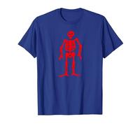 Jolly Roger Pirate Flag Edward Low Red Skeleton T-Shirt, Men, Royal Blue, 3X-Large
