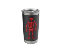 Jolly Roger Pirate Flag RED Skeleton Edward Low Stainless Steel Insulated Tumbler