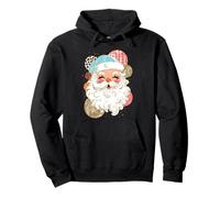 Jolly Santa Claus Face Christmas Vibes Pullover Hoodie