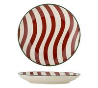 Jolly stoneware plate Red one size
