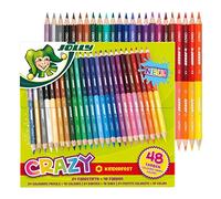 JOLLY Superstick Crazy Colouring Pencils 24 Pens with 48 Colours