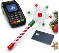 Jolly Tap Wand, Jolly Tap Credit Card Holder，F | Christmas Wand For Long Nails And Drive-Thru, Magic Wand Card Retriever For Atm & Pos Terminals, Wave Away Checkout Hassles