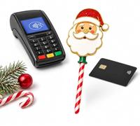 Jolly Tap Wand, Jolly Tap Credit Card Holder，G | Christmas Wand For Long Nails And Drive-Thru, Magic Wand Card Retriever For Atm & Pos Terminals, Wave Away Checkout Hassles