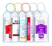 Carnival, Princess, Norwegian, Royal Caribbean & Celebrity,Costa, Holland America, MSC, P&O Cruise Ship Essentials by JOLLYANTS, Cruise Luggage tag Holder Cruise Must Haves Rainproof & Reusable, 5