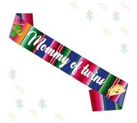 Jollyboom Fiesta Mexican Twin Baby Shower Decorations, Mommy of Twins Sash for Mexican Theme Taco Bout a Welcome Baby Shower Decorations Party Supplies