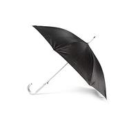 Jollybrolly Black Aluminium Frame Umbrella Automatic Opening Lighweight Crooked Handle Length 88cm Canopy Span 103cm