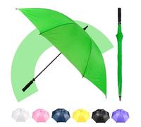 Jollybrolly Shamrock Green Golf Umbrella - Big Sun Umbrella, Strong Fibreglass Stick, Windproof, Waterproof, Large Canopy for Sun Protection, Perfect for Golf & UK Weather