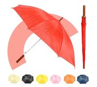 Jollybrolly Straight Stick Umbrella - Strong 8 Panel Winter Umbrella, Waterproof, Sun Protection, Wind Resistant, Large Canopy, Auto Open Feature