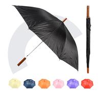 Jollybrolly Straight Stick Umbrella - Strong 8 Panel Winter Umbrella, Waterproof, Sun Protection, Wind Resistant, Large Canopy, Auto Open Feature
