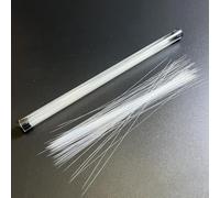 JollyFree 300Pcs 6.3 inch White Simulated Animal Whiskers for Crafts Needle Felting,Extra Long Craft Animal Whiskers(White-6.3 inch)
