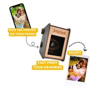 JollyLook EYE Digital-analogue instant photo printer, Brown coloured | ✅ 5 years warranty