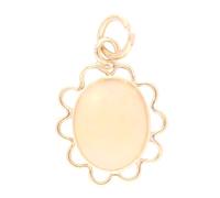 Jollys Jewellers Women's 9Carat Yellow Gold Natural Opal Pendant (14x23mm)