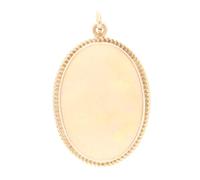 Jollys Jewellers Women's 9Carat Yellow Gold Natural Opal Pendant (16x26.5mm)
