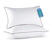 JOLLYVOGUE 2 Pack Bed Pillows for Sleeping-Hypoallergenic Pillow for Side and Back Sleeper Hotel Pillows Down Alternative Sleeping Pillows with Super Soft Plush Fiber Fill-Queen Size