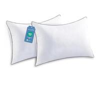 JOLLYVOGUE 2 Pack Bed Pillows for Sleeping-Hypoallergenic Pillow for Side and Back Sleeper Hotel Pillows Down Alternative Sleeping Pillows with Super Soft Plush Fiber Fill-Queen Size