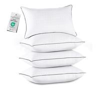 JOLLYVOGUE King Size Pillows Set of 4, Collection Bed Pillows for Sleeping, Hotel Quality Pillows for Side, Back and Stomach Sleepers, Soft and Supportive Oeko-Tex Certified Down Alternative Filling