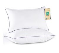 JOLLYVOGUE Pillows Queen Size Set of 2, Medium Supportive Bed Pillows with Super Soft Down Alternative Fill, Luxury Fluffy Hotel Quality for Side, Back, and Stomach Sleepers