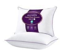 JOLLYVOGUE Pillows Queen Size Set of 2, Soft Supportive Bed Pillows with Super Soft Down Alternative Fill, Luxury Fluffy Hotel Quality for Side, Back, and Stomach Sleepers