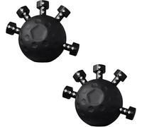 JOLNNKHF 2 Pack Finger Grip Strengthener,Powered Gear Power Ball Forearm, for strength Finger Exerciser Gripper Tool (black)