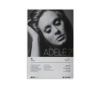 JOLO Adele - 21 Album Poster Wall Art Music Gifts Room Decor Poster Print Poster Gifts Tracklist Po Poster Decorative Painting Canvas Wall Posters And Art Picture Print Modern Family Bedroom Decor Po