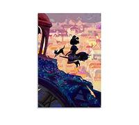 JOLO Kiki's-Delivery-Service Studio Ghibli Poster Poster Decorative Painting Canvas Wall Posters And Art Picture Print Modern Family Bedroom Decor Posters 08x12inch(20x30cm)