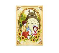 JOLO My-Neighbor-Totoro Anime Art Poster Studio Ghibli Poster Decorative Painting Canvas Wall Posters And Art Picture Print Modern Family Bedroom Decor Posters 08x12inch(20x30cm)