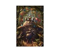 JOLO My-Neighbor-Totoro Studio Ghibli Inc Anime Art Poster Poster Decorative Painting Canvas Wall Posters And Art Picture Print Modern Family Bedroom Decor Posters 08x12inch(20x30cm)