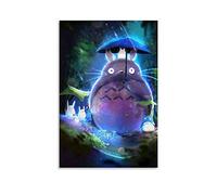 JOLO My-Neighbor-Totoro Studio Ghibli Inc Anime Poster Poster Decorative Painting Canvas Wall Posters And Art Picture Print Modern Family Bedroom Decor Posters 12x18inch(30x45cm)