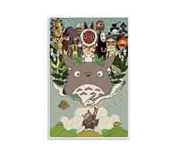 JOLO Studio Ghibli Art Printing Poster Poster Decorative Painting Canvas Wall Posters And Art Picture Print Modern Family Bedroom Decor Posters 24x36inch(60x90cm)