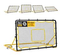 JOLORLY 4-Angle Soccer Rebounder Net, Portable Goal Rebound for Control, Passing, First Touch & Shooting Training, Heavy Duty Kick Back Trainer for Backyard Solo Practice (6x4 ft)