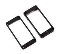Jolsaawie 2PCS Black Curved Humbucker Pickups Frame Mounting Rings for Electric Guitar