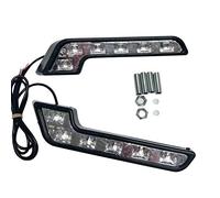 Jolsaawie 2X 12V Super DRL LED Daytime Running for Auto Waterproof LED Driving Fog Car Styling