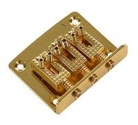 Jolsaawie 3 String Guitar Ball String Bridge Bridge Pull String Hard Tail Guitar Bridge Tail 3 String Guitar Replacement Gold