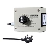 Jolsaawie 4000W Voltage Controller Adjustable SCR Dimmer UK Plug Stepless Variable Speed Voltage Regulator