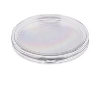 Jolsaawie 46 mm Coin Capsules Plastic Round Coin Holder Case and 7Sizes (16/20/25/27/30/38/46mm) Protect Gasket