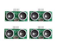 Jolsaawie 4PCS US-100 Ultrasonic Sensor Module DC 2.4V - 5V with Temperature Compensation Range Distance