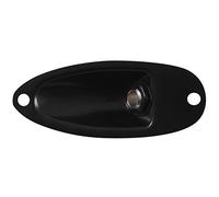 Jolsaawie Boat Style 1/4 inch Loaded Guitar Output Mono Jack Plug Socket Plate for Strat Stratocater Style Electric Guitar, Black