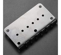 Jolsaawie Hardtail Guitar Bridge Body Through for 6 String Electric Parts Black