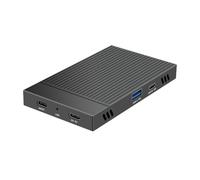 Jolsaawie M.2 NVMe SSD Docking Station 10Gbps, Dual-Bay Aluminum Hard Drive Case for PC and Laptop
