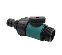 Jolsaawie Plastic Valve with 3/4 Inch Male Thread Quick Connector Car Wash Garden Irrigation Pipe Fittings Prolong Hose Switch 1 Pc