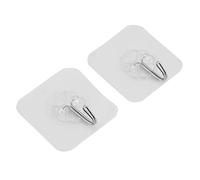 Jolsaawie Strong Transparent Suction Cup Sucker Wall Hooks Hanger for Kitchen Bathroom Home (2)