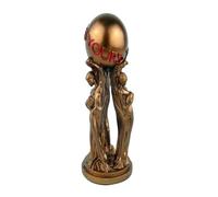 Jolsaawie The World is Your Statue Trophy for Office Home Decoration Birthday Graduation Ceremony Resin Statue