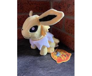 Jolteon Pokemon Plush Character Soft Toy 18cm Teddy Brand New & Tagged