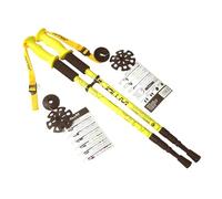 Joluvi Unisex Active Trekking Poles, 68-135 cm, Size, Neon Yellow/Black