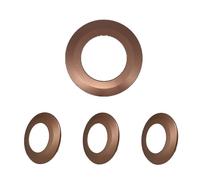Jolux 4 Pack Bronze Matte Plastic Ring Trim for Decorated 5/6 Inch Lighting Fixture Recessed Downlight, Can Lights Trim Cover Outer Diameter 7.59", Inner Diameter 4.44",Thickness0.37...…
