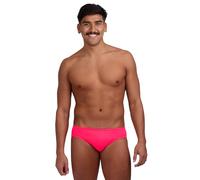 JOLYN Brolyn Men's Training Swim Brief - Internal Drawcord, Durable Chlorine-Resistant for Lap Swimming, Water Polo, Racing, Hot Pink, 36
