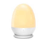 JolyWell Baby Night Light for Kid, Portable Egg Nightlight with Stable Charging Pad, Touch Nursery Night Lamp for Breastfeeding, Dimmable Toddler Night Light for Bedroom, Timer Setting, White